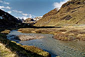Norvegia altopiano dell'Hardanger, la valle di Flan nei pressi della stazione di Myrdal